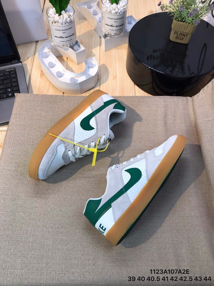 Nike SB Delta Force VULC White Green Gum Sole Shoes - Click Image to Close